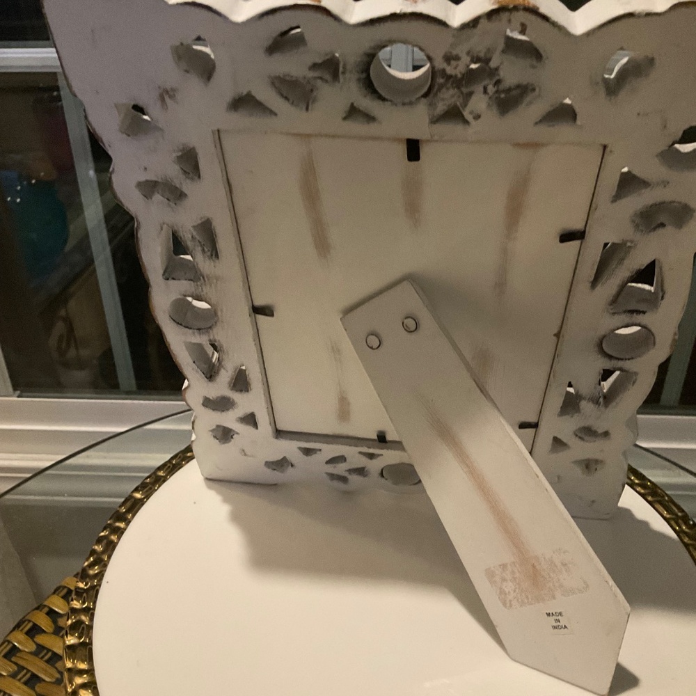 White Rustic Picture Frame - Picture 3 of 4